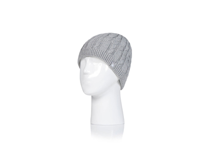 Heat Holders Women's Cable Knit Hat - Grey