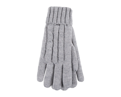 Heat Holders Cable Gloves - Grey - L/XL