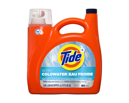 Tide 2x High Efficiency Coldwater Liquid Laundry Detergent - 3.9L / 94 loads