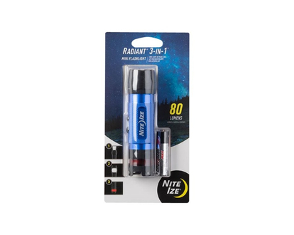 Nite Ize Radiant 3-in-1 Mini LED Flashlight - Blue - NL1B-03-R7