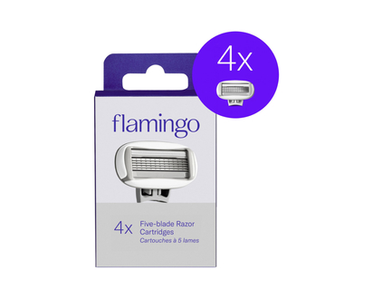 Flamingo Refills Razor Blade Cartridges Pack - White - 4?s