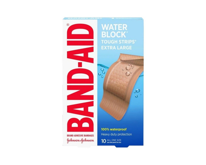 BAND-AID Water Block Tough Strips Bandages - Extra Large - 10's