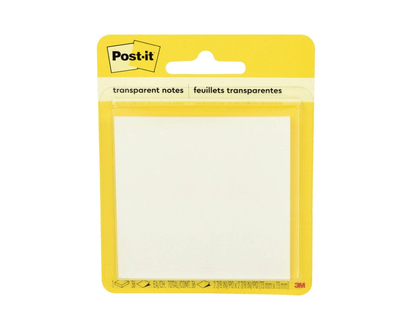 3M Post-it Transparent Notes - 73 mm x 73 mm - 36 sheets