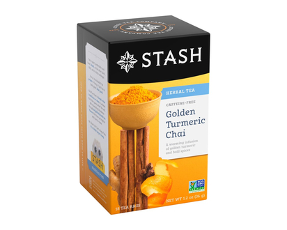 Stash Tea - Golden Tumeric Chai - 18s