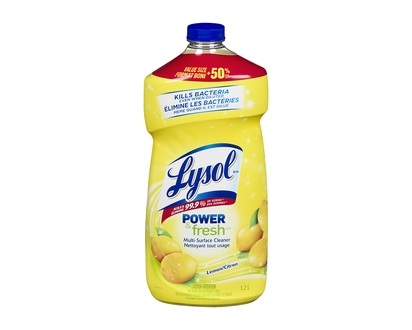 Lysol Power and Fresh Multi Surface Cleaner - Lemon Scent - 1.2L