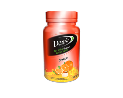 Dex4 Fast-Acting Orange Glucose Tablets - 50s