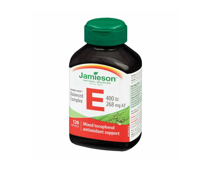 Jamieson Balanced Vitamin E Complex 400 IU/268 mg AT - 120's