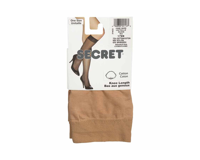Secret Cotton Trouser Sock - Nude