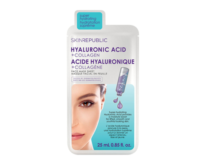 Skin Republic Hyaluronic Acid + Collagen Face Mask Sheet