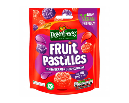 Rowntrees Fruit Pastilles - Strawberry & Blackcurrant - 143g