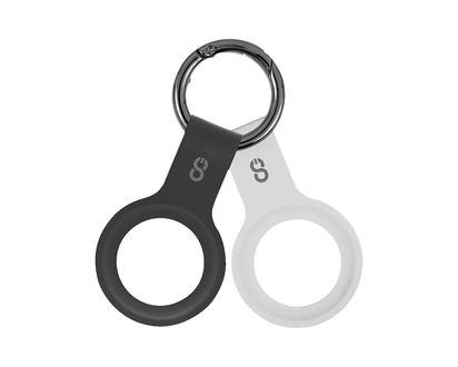 Logiix Silicone Tag for Apple AirTag - Black/White