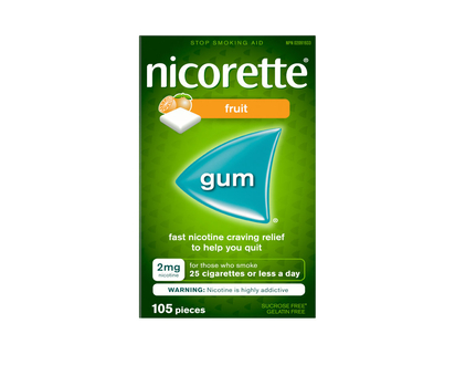 Nicorette Fresh Fruit Gum - 2mg - 105's