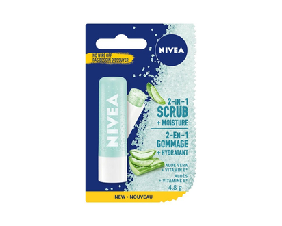 Nivea 2-In-1 Moisturizing Lip Scrub - 4.8g