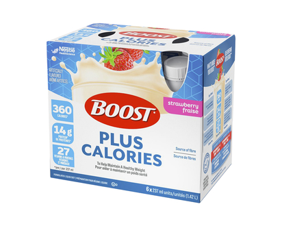 BOOST Plus Calories Protein Drink - Strawberry - 6 x 237ml