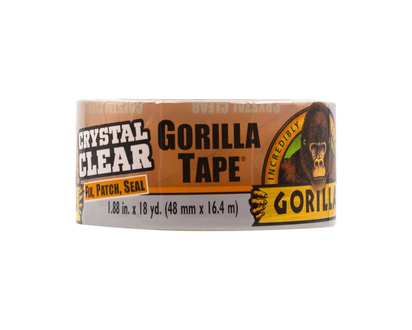 Gorilla Glue Crystal Clear Gorilla Tape - Transparent - 18 yards