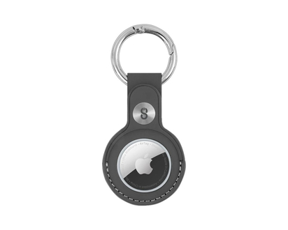 LOGiiX Leather Tag for Apple AirTag - Black