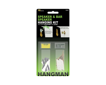 Hangman Speaker and Soundbar Hanging Kit - Black - HANGKSH4