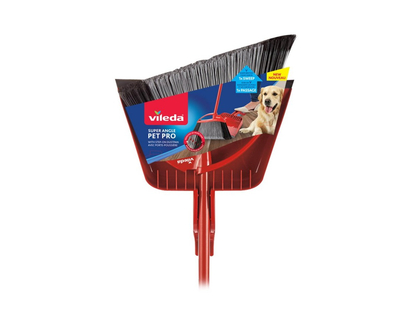 Vileda Pet Pro Super-Angle Broom - Red