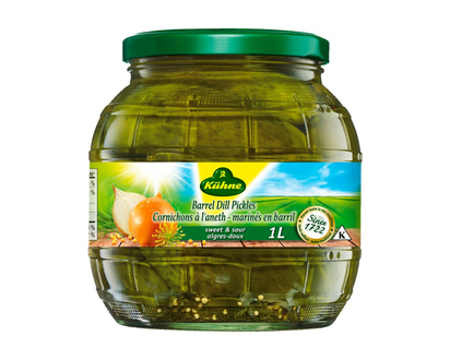 Kuhne Dill Pickles Sweet & Sour - 1L