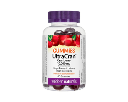 Webber Naturals UltraCran Cranberry Gummies - 10000mg - 60's