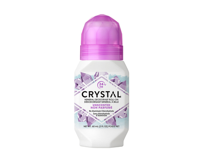 Crystal Mineral Deodorant Roll On - Unscented - 60ml