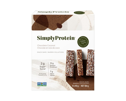SimplyProtein Plant-Based Snack Bars - Chocolate Coconut - 4 x 40g