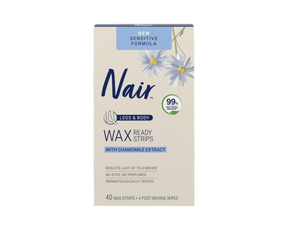 Nair Legs & Body Wax Strips - Chamomile - 40s