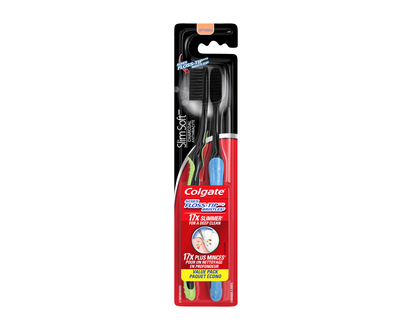 COLGATE T/B SLIM SOFT/2PK in Charcoal