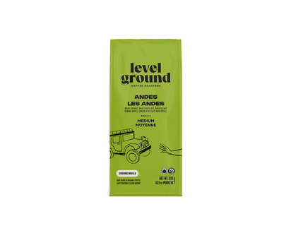 Level Ground Andes Mountains Ground Coffee - Medium Roast - 300g