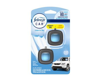 Febreze Auto Linen and Sky - 2 Count