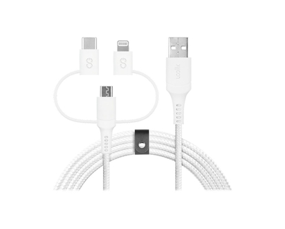 LOGiiX 3-in-1 Multicable - White