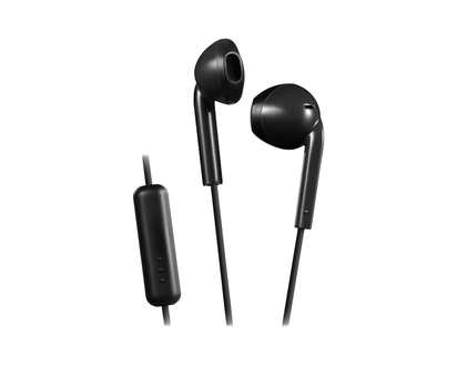 JVC Earbud With Mic and Remote - White - HA-F17M-W