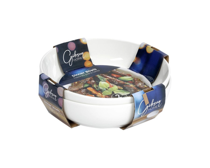 GIBSON HOME DINNER BOWL SET