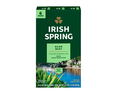 Irish Spring Bar Aloe - 6X104.8g