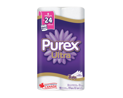 Purex Bathroom Tissue Ultra - 8=24 Rolls