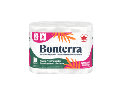 Bonterra Paper Towels Mega Rolls - 3s