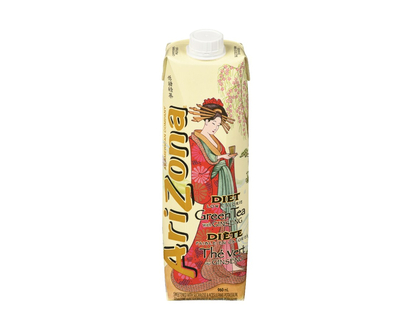 AriZona Zero Calorie Green Tea with Ginseng and Honey - 960ml