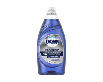 Dawn Ultra Dishwashing Liquid Platinum Refreshing Rain Scent - 825ml