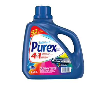 Purex Advanced Stain Fighter Liquid Laundry Detergent - 4.08L
