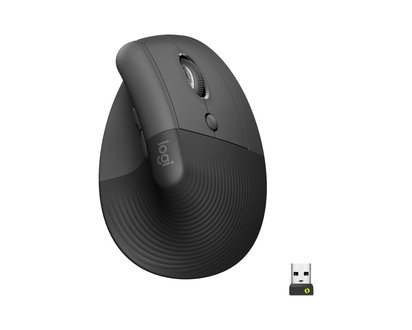 Logitech Lift Vertical Ergonomic Wireless Mouse - Graphite - 6876946
