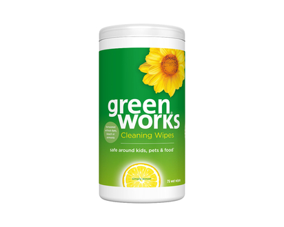Green Works Cleaning Wipes - Simply Lemon - 75s