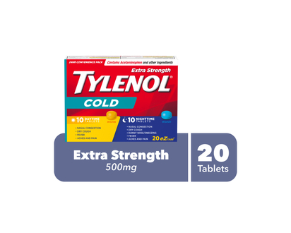 Tylenol* Cold 24 hour Convenience Pack - 10+10s   