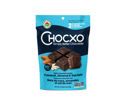 Chocxo Coconut Almond &amp; Sea Salt Snaps - 98g