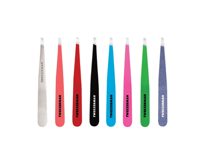 Tweezerman Slant Tweezers - Platinum Silver