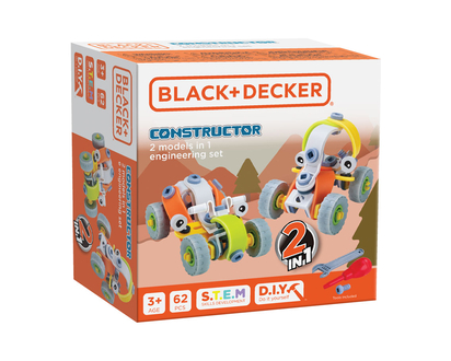 Black and Decker Constructor 2 In 1 Engineering Set - 62 Piece