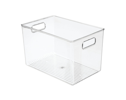 InterDesign Linus Bin - Clear - 12x8x8cm