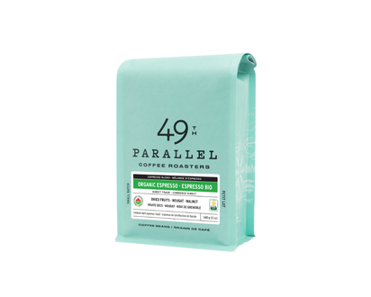 49th Parallel Coffee Roasters Organic Espresso Coffee Beans - 340g