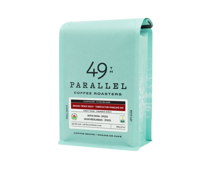 49th Parallel Coffee Roasters Coffee Beans - Organic French Roast - 340g