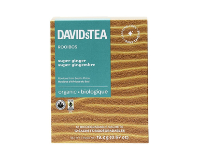 DAVIDsTEA Rooibos Tea - Super Ginger - 12's