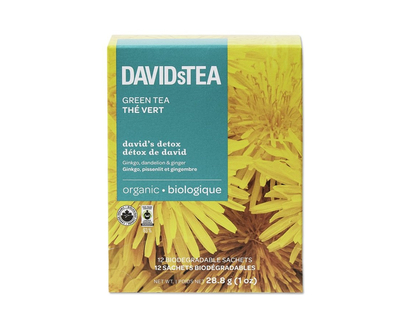 DAVIDsTEA Green Tea - David's Detox - 12's